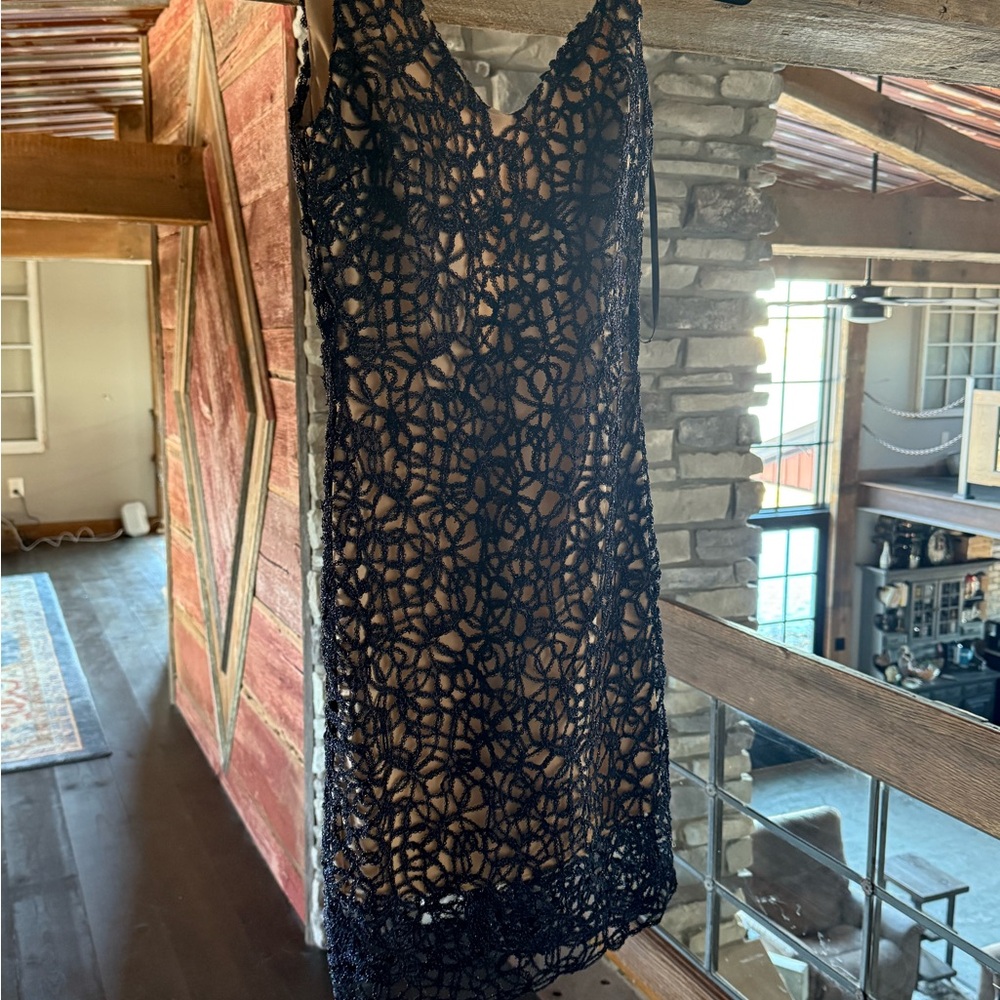 Navy Lace Dress